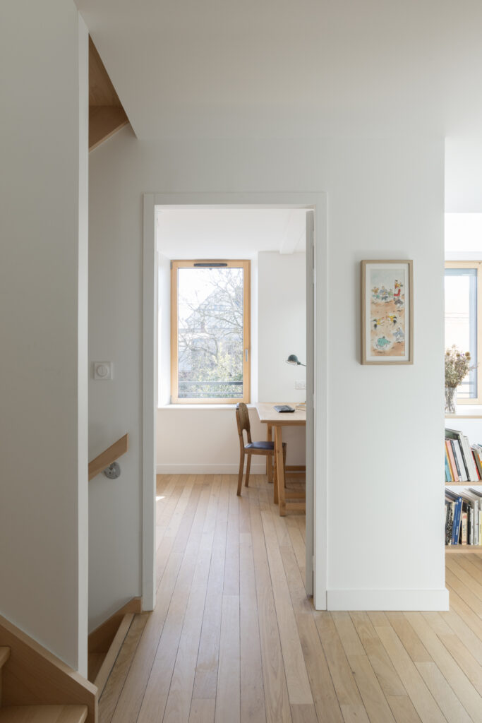 architecte cru(e) Chloé Jouët Maison MB dégagement, chambre, bureau